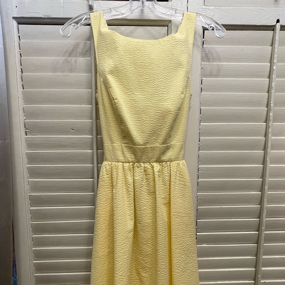 Lauren James Yellow Seersucker Dress - Picture 9 of 11